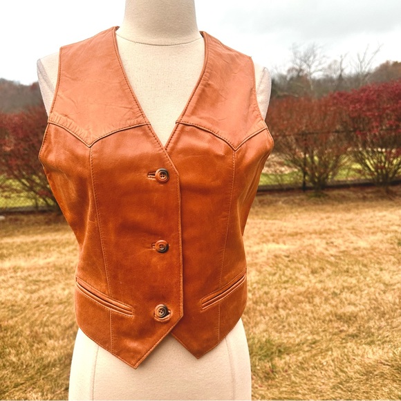 Wilsons Leather Jackets & Blazers - Wilson's Vest 100% Leather Vintage EUC